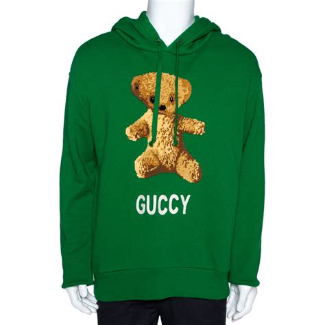 teddy bear gucci hoodie|gucci bear sweater.